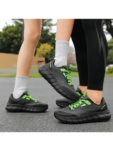 2026 New Couple Shock Absorbing Sports Shoes, Popcorn Thick Sole, Breathable Anti-Slip Outdoor Running Shoes, Comfortable and Durable