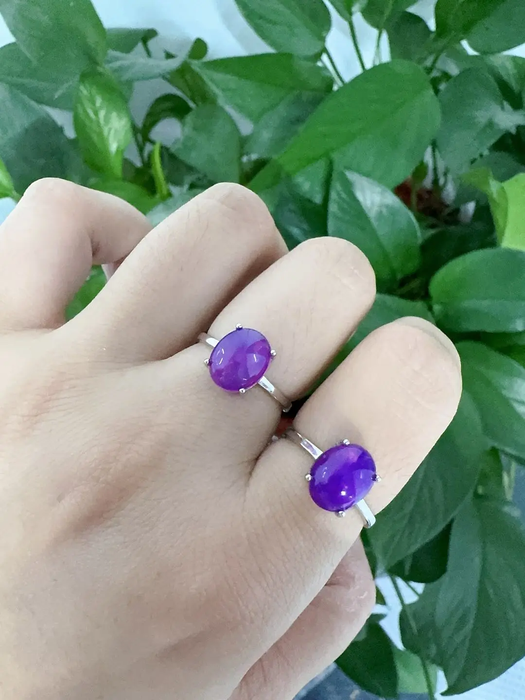 Mary(10365)gc.Purple opals s925