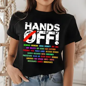 Hands Off Protest Shirt, Trendy Political Hands Off Protest Sweatshirt and Hoodie, Hands Off Medicaid Medicare Social Security SV3