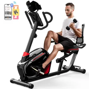 HARISON Heavy Duty Recumbent Exercise Bike - 400lb Capacity, Low Impact Home Cardio(TKHR-B8) minigym manufacturer equipment gym Adjustable Load