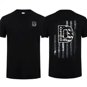 Duramax American Flag 2-Sided T-Shirt Menswear Cotton Short Sleeve Gift For Car Enthusiast