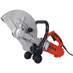 Hardware Electric 14" Cut Off Saw Wet/Dry Concrete Saw Cutter Guide Roller with Water Line Attachment 3000w without blade