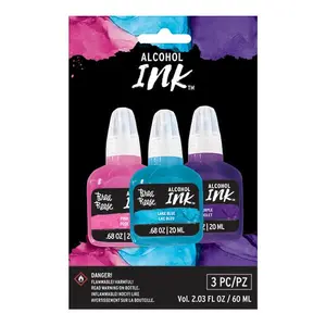 Brea Reese Alcohol Ink 3 Pack - Pink, Lake Blue, Purple