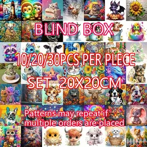 10pcs/20pcs/30pcs Diamond Painting Kit, DIY Craft Set, Round Diamond Art, Beginner Relaxing Handmade, Animal & Nature Theme, Perfect Gift