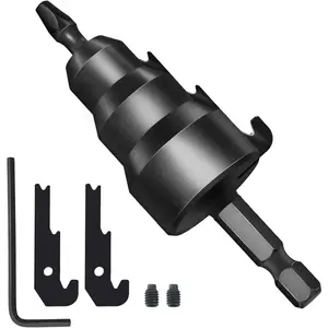 Power Conduit Reamer Tool Kit, Universal Power Conduit Reamer Tool Kit 2 Replacement Blades Screw Zinc Alloy