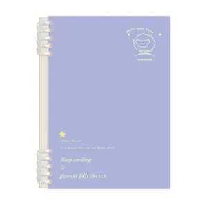 Aesthetic Study Notebook with Soft Color Cover, A5 & B5 Sizes Available for School and Office Use, Detachable Pages Make Sorting Notes Easy, Ideal for Students, Language Learning, Exam Review and Daily Writing
