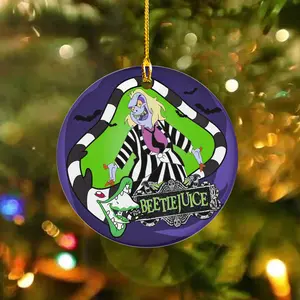 Beetlejuice Christmas Ornament, Beetlejuice Christmas, Vintage Christmas Movie, Christmas Hanging Ornament, Christmas Tree Decor, Christmas Gifts, Xmas Ornament