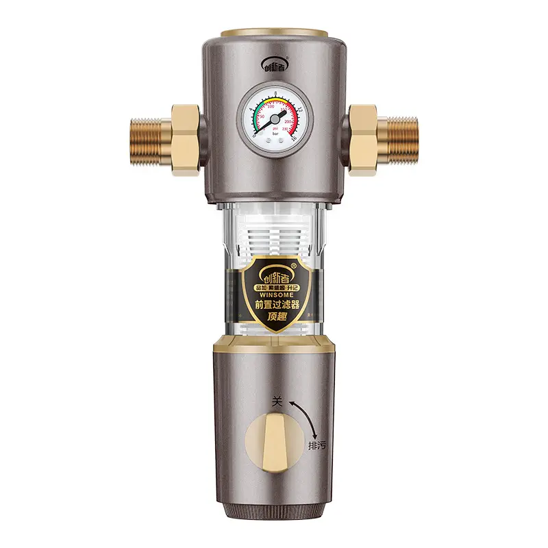 40 Micron Whole House Large Flow Pre Backwash Filter Household Tap Water Pipeline Water Purifier, Filter Water Filters
