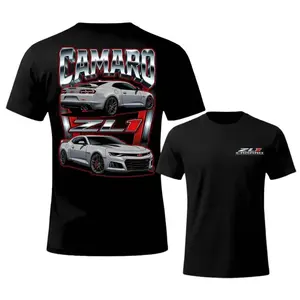 Camaro ZL1 2 Sided T-Shirt – High-Performance Muscle Car Graphic Tee, Street Racing Sport Shirt, Unisex Cotton Top for Car Enthusiasts