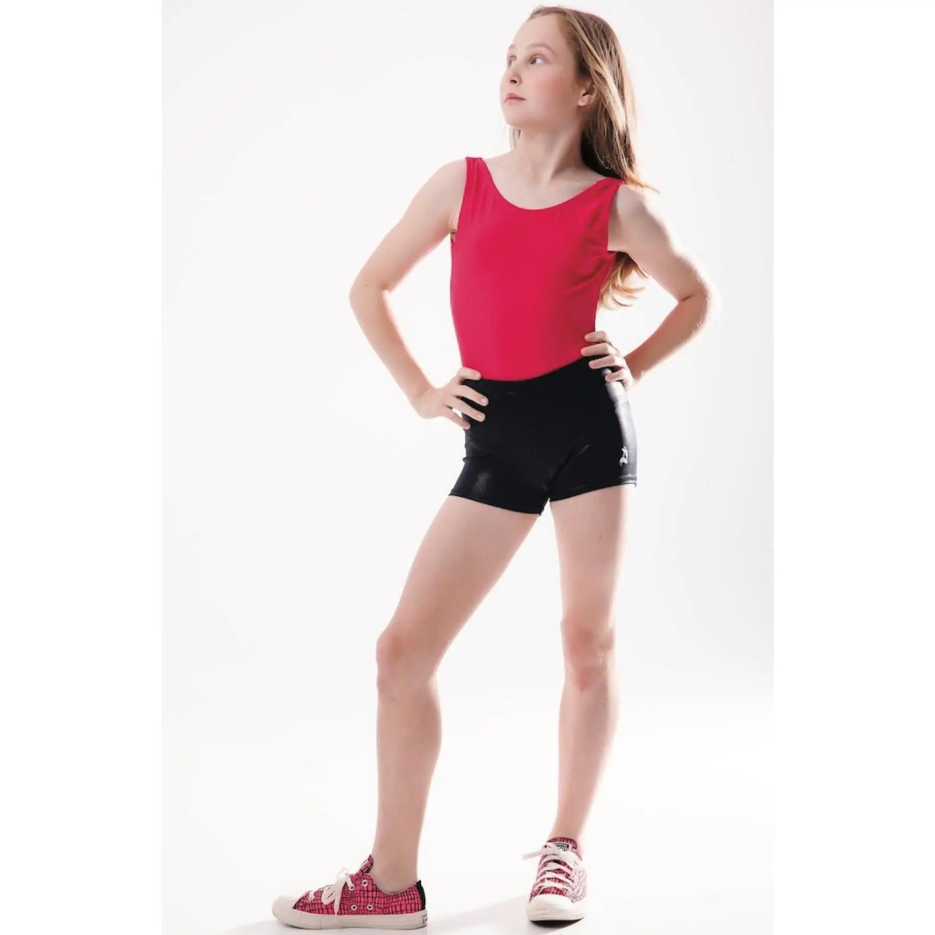 Solid Pink Gymnastics Bodysuit - Comfortable & Flexible Leotard for Girls