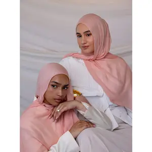 VELA Peach Petal Solid Modal Hijab