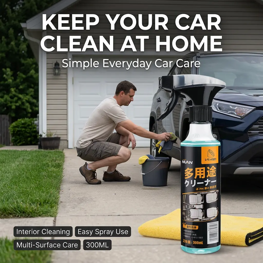 NUAN Multi-purpose Cleaning Spray - Heavy Duty Stain Remover for Car Interiors & Home Surfaces - Ultimate Solution for Deep Cleaning Stubborn Dirt Car Cleaning Agent
