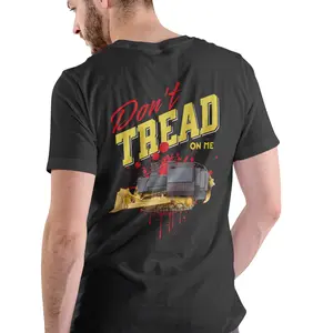 Don't Tread On Me Bulldozer T Shirt, Unisex Casual Man