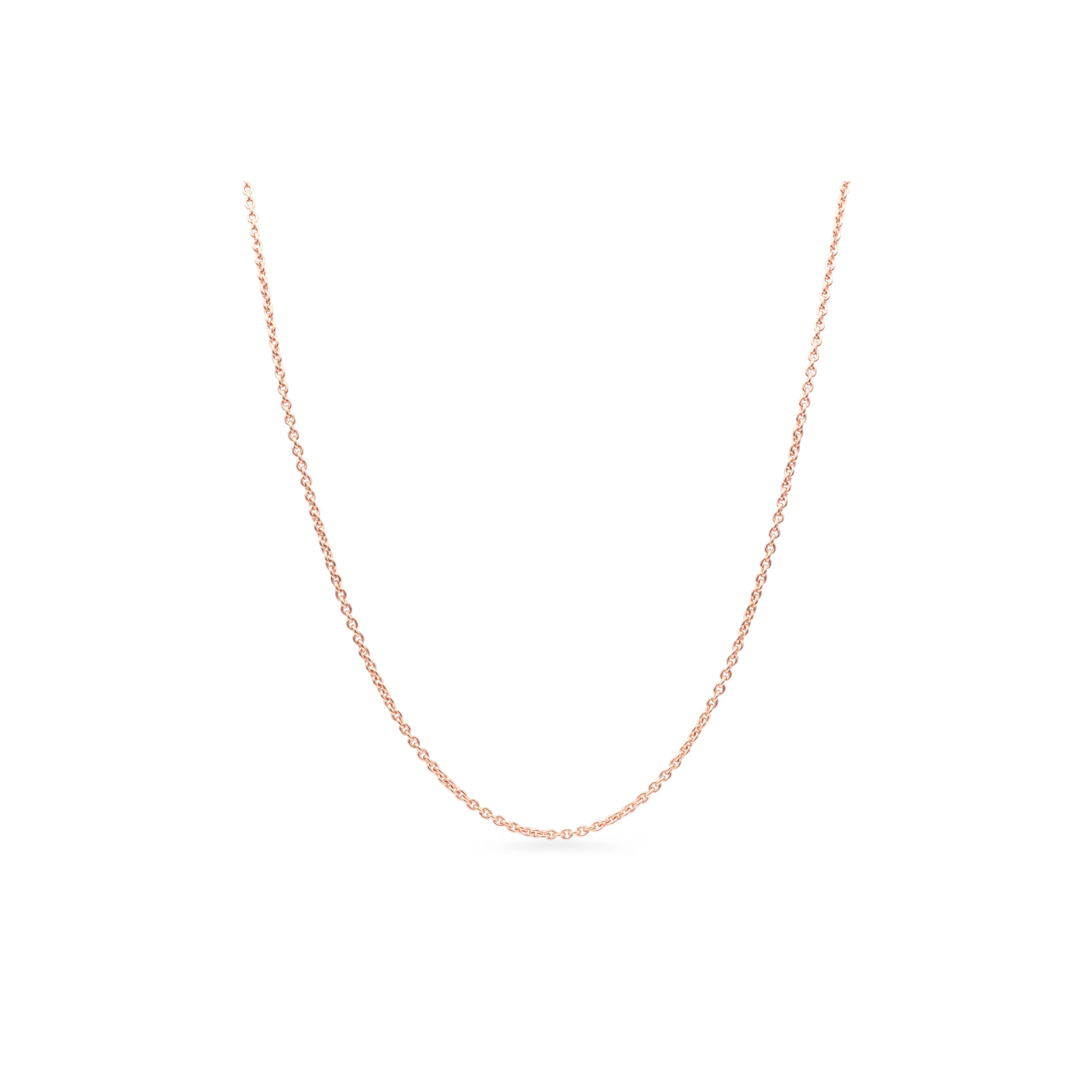 PANDORA Sterling Silver Chain with 14k Rose Gold Plating 45 cm/17.7 in 580413-45