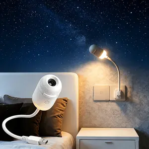 Starry Sky Projector Lamp – USB Rechargeable Night Light, Dual-Mode, 360° Adjustable Projection, Soft Eye Protection, Ambient Sleep Light for Kids & Adults, Home Bedroom Decor