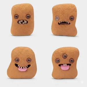 Fuggler Giant Fugg Nugget Plush Toy - Massive Ugly-Cute Chicken Nugget Stuffed Animal with Teeth, Funny Giant Food Plush Room Decor, Quirky Gag Gift for Teens & Adults