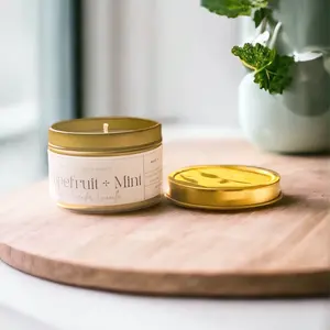 Grapefruit  + Mint Travel Tin Candle - 4oz