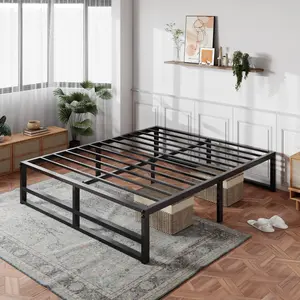 MUTICOR Basic Metal Bed Frame with 14in/18in High Under Bed Platform Storage Space,Heavy Duty Steel Slats Support Bed Base,No Box Spring Needed,Twin Bed Frame,Queen Bed Frame#TikTokShopBlackFriday #ChristmasGifts