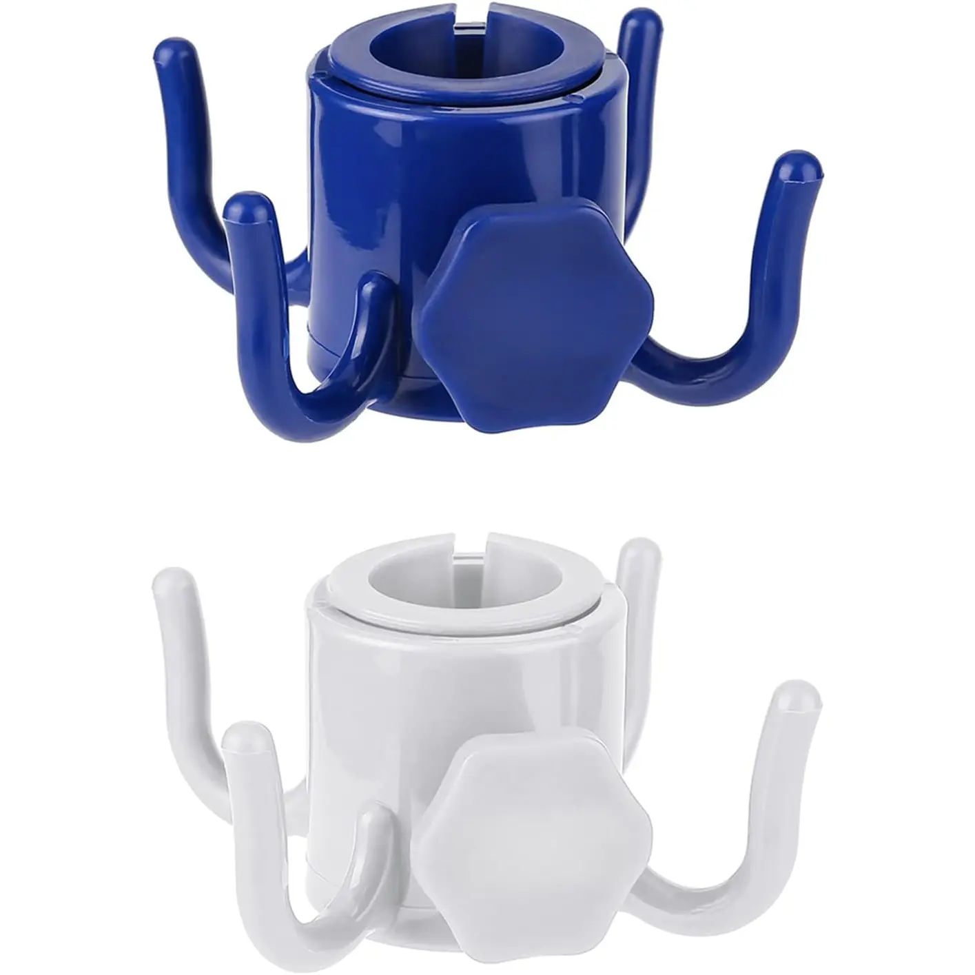 Beach Umbrella Hanging Hook, 2 Pack Umbrella Hooks Hanger, 4 Prongs Beach Umbrella Hanging Holder, Beach Accessories for Beach Camping Trips