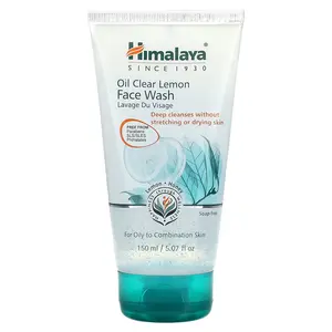 Himalaya Oil Clear Lemon Face Wash, For Oily to Combination Skin, 5.07 fl oz (150 ml)