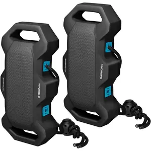 EVA Boat Fenders for Docking, Boat Bumpers with Nylon Rope, and Fixed Lock Fit for Yachts, Sailing Dinghies, Bass Boats