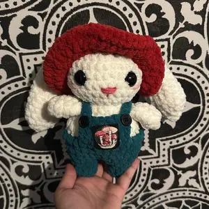 Crochet mushroom bunny