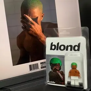 Frank Ocean Minifigure Building Blocks <Blonde > Building Blocks keychain Building Blocks