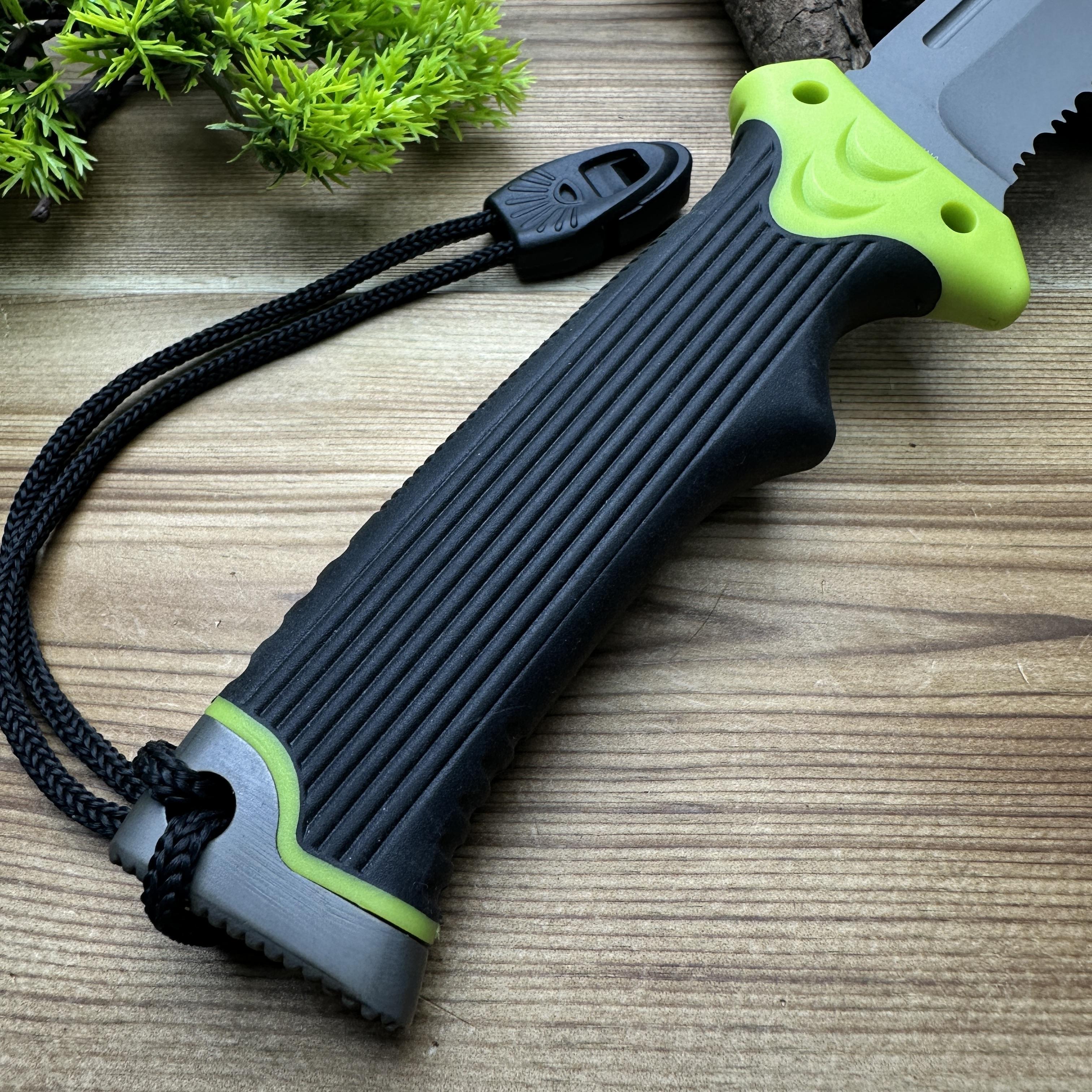 Outdoor survival knife, multi-functional portable wilderness survival knife, wilderness camping knife, outdoor straight knife, portable rock climbing knife