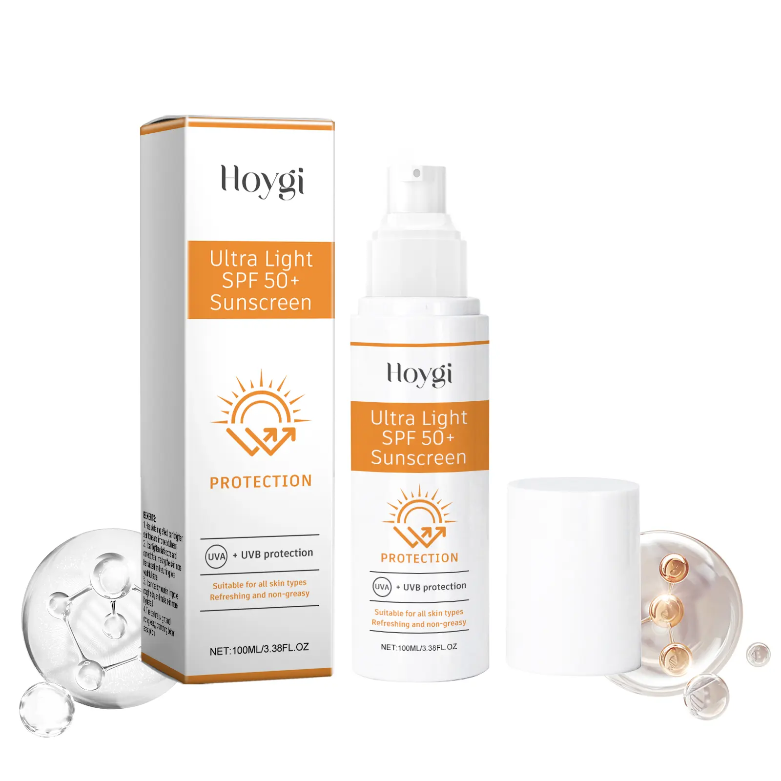 Hoygi Moisturizing Face Protection Cream Moisturizes Refreshing Breathable and Isolating Outdoor UV Skin Protection Lotion Skincare Sunscreen Facial Cream body glaze