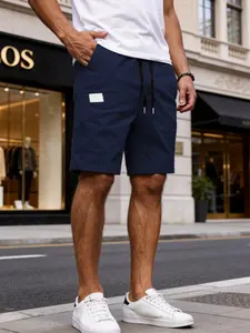 Premium Men's Summer Shorts | Soft Breathable Material | Adjustable Drawstring Waist | Slim Fit Knee-Length Design | Versatile for Work, Travel & Casual Looks