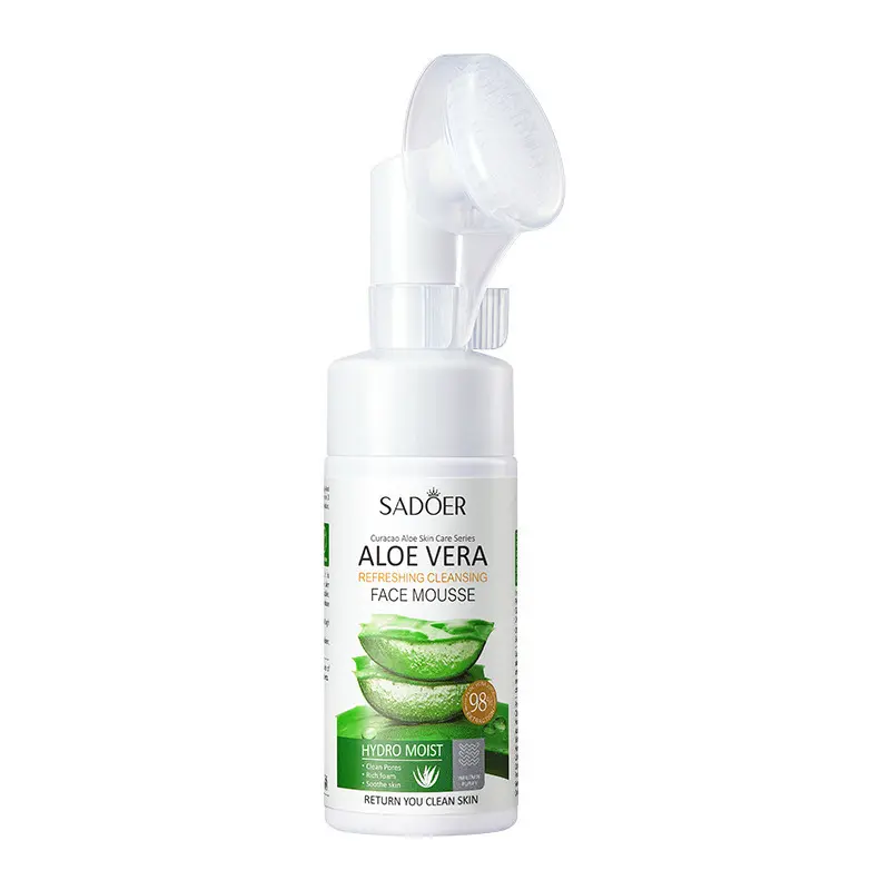 Aloe Vera Amino Acid Cleansing Mousse, Oil Control & Firming, Makeup Remover, Moisturizing, Suitable for Neutral & All Skin Types