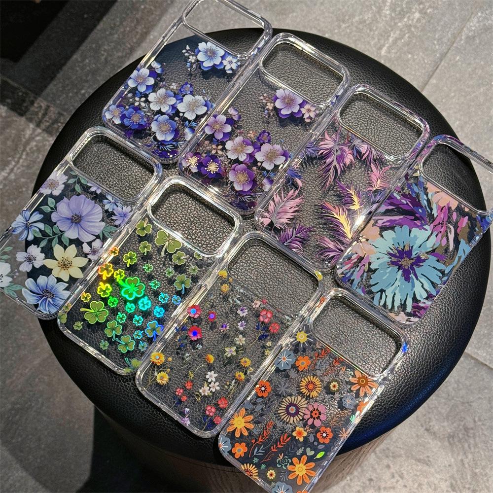 Suitable for Apple 17 phone case, new model electroplated iridescent print 17pro protective case with IMD technology