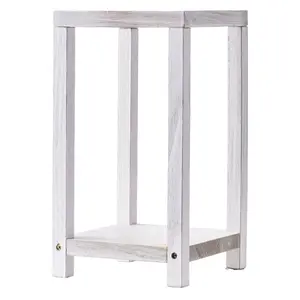 VEVOR 12 Set/36 Pcs Wooden Wedding Lantern Centerpiece, Includes 12 Wooden Lantern Candle Holder 12 Flameless LED Candle 12 Eucalyptus Leaves Wreath for Wedding Table Party Farmhouse Decor, White