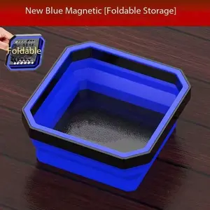 Colorful Silicone Magnetic Folding Storage Plate, Auto Repair Screw Organizer Tray, Convenient Tool Holder, 5kg Capacity