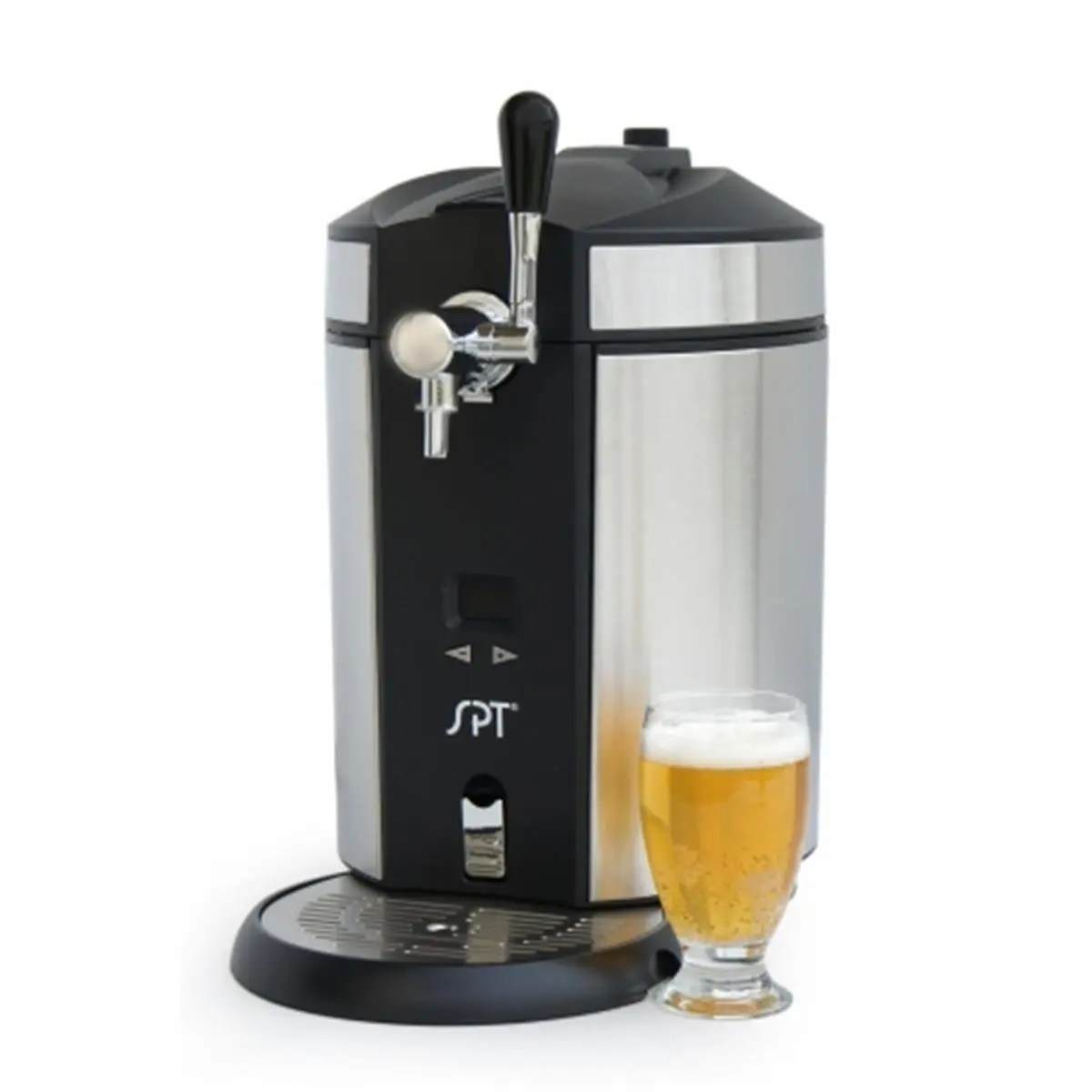 212 MAIN 5L Stainless Steel Compact Countertop Mini Kegerator - Drink Dispenser Machine with LED Display, Temperature Control - Home Bathroom Gadget for Bathroom Supplies