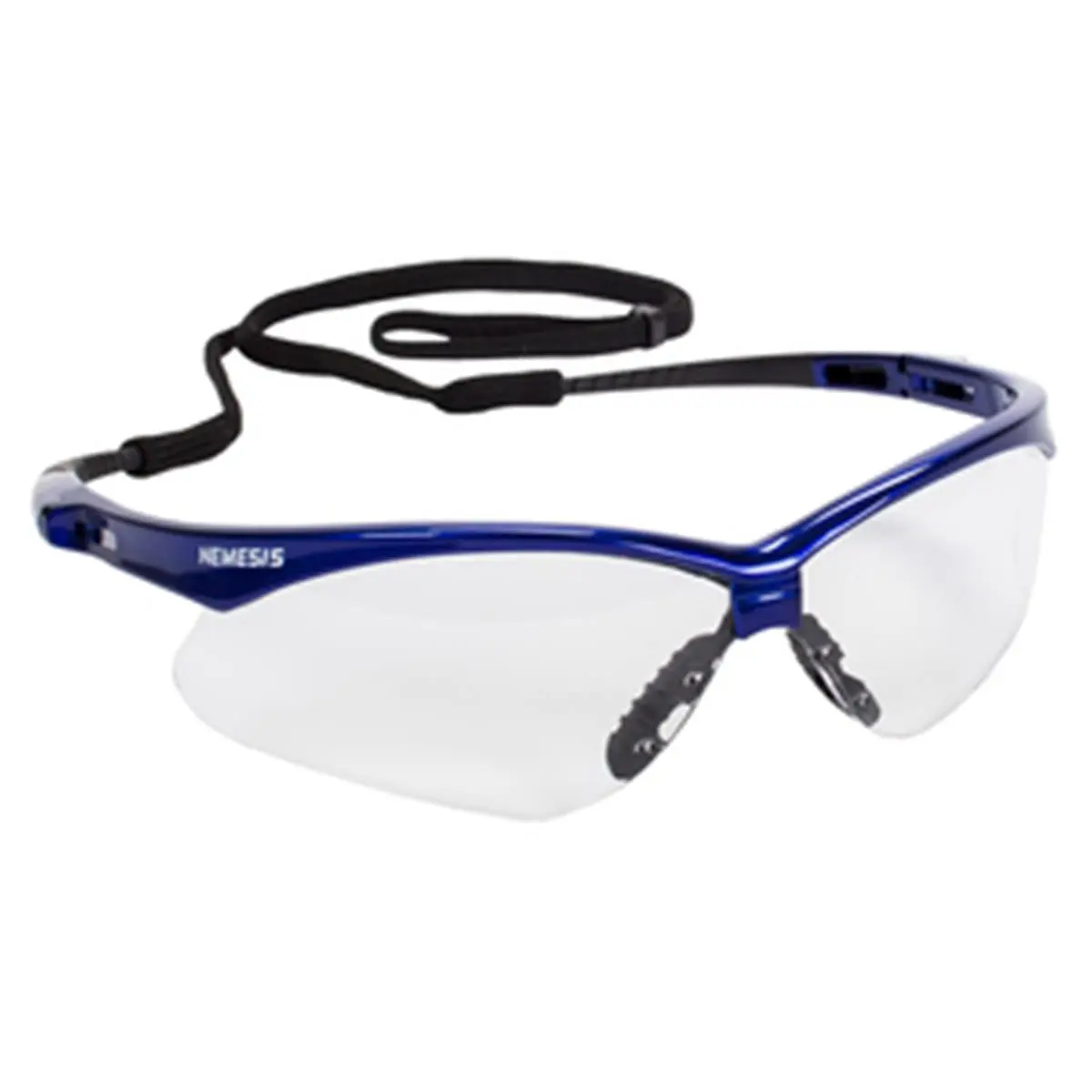 212 MAIN Kimberly-Clark Professional Nemesis Safety Glasses - Anti-Fog Lenses, Metallic Blue Frame, Clear Lens, Polycarbonate, Eye Protection