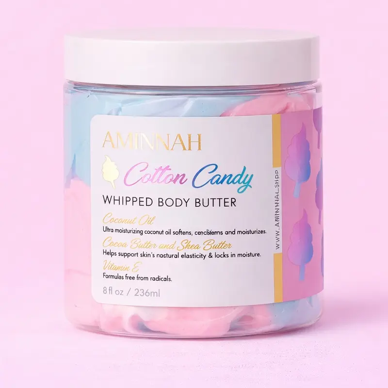 Cotton Candy Whipped Body Butter for Glowing Soft Skin Reduces Redness Ultra Rich Formula  Fragrance