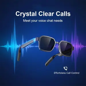 Smart Bluetooth Sunglasses – UV Protection, Multi-Function Wearable for Men & Women, Wireless Music & Calls, Black, Father’s Day Gift