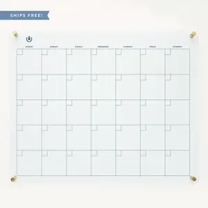 Monthly Acrylic Wall Calendar