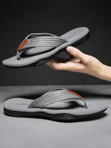 Men's Open-Toe Sandals, Durable Sole, Soft Comfortable Eva Insole, Secure Walking, Unique Texture, Beach Essential Open-Toe Sandals