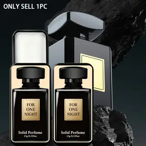 15g 0.53oz Men's Solid Cologne, Cologne Scented, Portable Pocket Fragrance, Fresh, Alcohol-Free, Long-Lasting Fragrance for 8 Hours, Suitable for Office Business / Dining Dates / Parties and Travel, Gentle Formula for All Skin Types