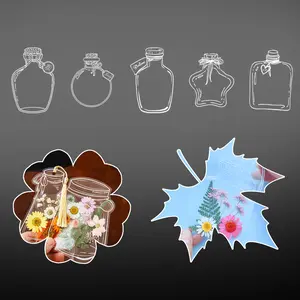 Transparent Dried Flower Bookmarks, Dried Flower Bookmark Kit, Handmade DIY Bookmarks for Pressed Flowers, Thousand Flower Bookmark for Kids Women Men, Book Lovers