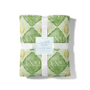 Alpha Chi Omega Flannel Fleece Blanket