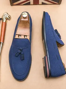 Men's Suede Lurex Loafers, Slip-On Casual Business Formal Shoes, Daily Wear Versatile Footwear, Comfortable and Stylish Design