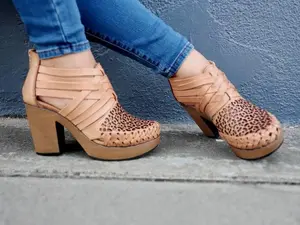 Nancy Mexican wedges - High heel huarache - Mexican huarache - Mexican wedge sandal - Mexican heels - Huarache mexicano - Mexican sandal