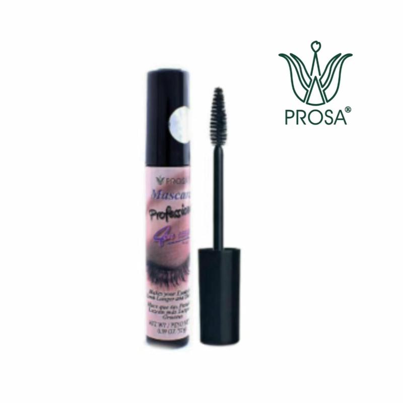 Prosa Black Professional 4 in 1 Makeup Cosmetic - Flawless Smooth Formula with Professional Silicone Brush for Enhanced Eye Makeup