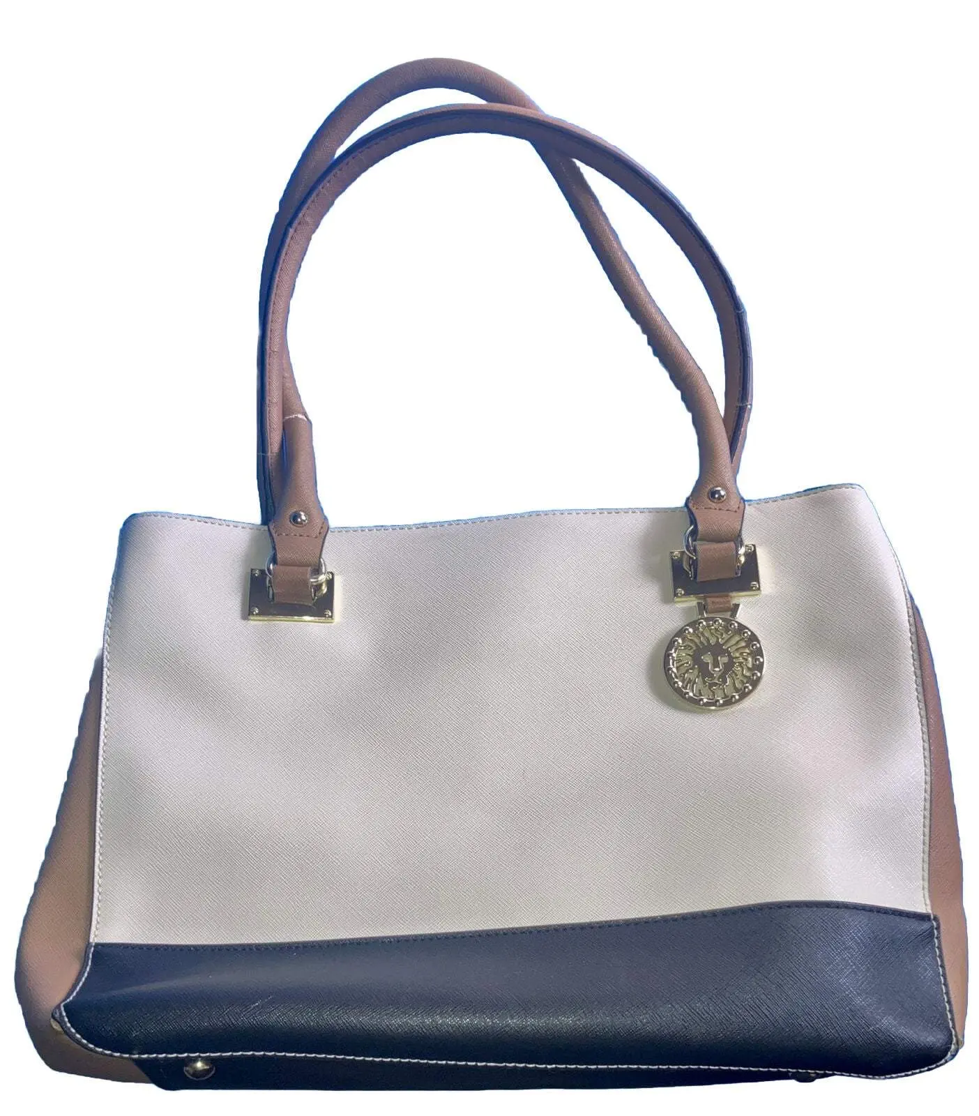 ANNE AK KLEIN Handbag Purse Tan, Brown, & Black USED