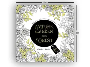 Nature, Garden and Forest: Colouring Books for Adults with Tear Out Sheets (Adult Colouring Book) [Paperback] Wonder House Books Editorial