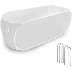 " x 21" x 17" Garden Netting for Raised Beds, Foldable Raised Garden Bed Cover with Ground , Raised Bed Cover Fit 4 x 2ft Garden Beds,  Bird Control,  Protection