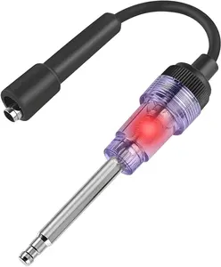 Inline Spark Plug Tester, Straight Boot Engine Ignition Tester Light Easy to Use, Small Armature Diagnostic Detector Tool for Automotive, Car, Lawnmower, Motorcycles, Internal External Engine